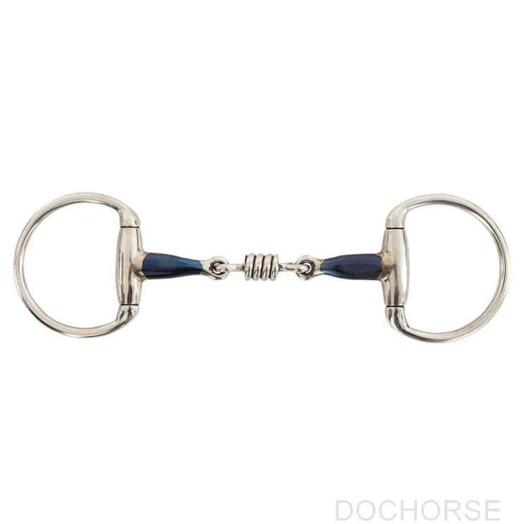 BR Roller Double Jointed Eggbutt Snaffle Sweet Iron 16MM