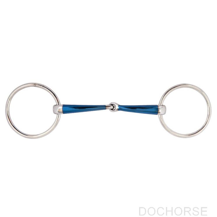 BR Single Jointed Loose Ring Snaffle Sweet Iron Magic System 14MM