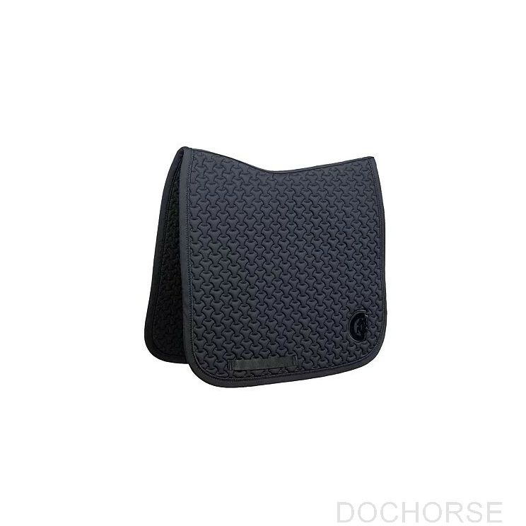 Kentucky Saddle Pad Plaited 3D Logo Dressage Black
