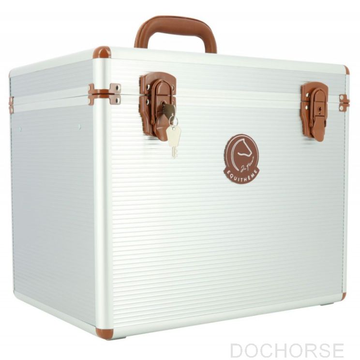 Je t'aime EQUITHÈME Grooming box silver front