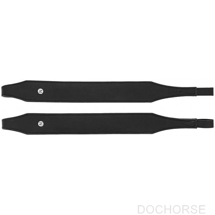 Norton Mono Stirrup Leathers Line Black