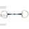 BR Double Jointed Eggbutt Snaffle Sweet Iron Magic System 14MM