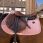 Kentucky Saddle Pad Velvet Mini Pearls Jumping Pink