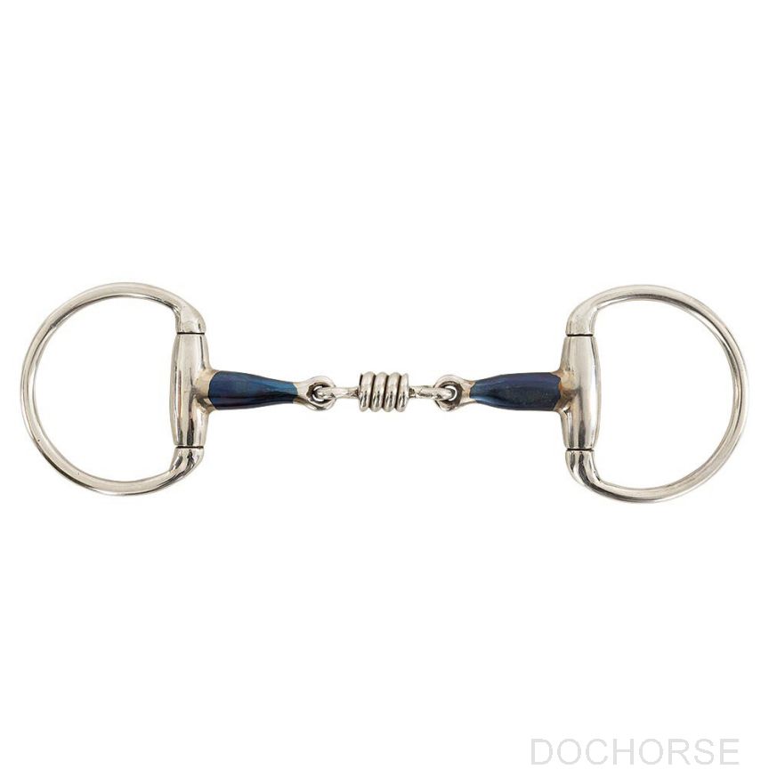 BR Roller Double Jointed Eggbutt Snaffle Sweet Iron 16MM