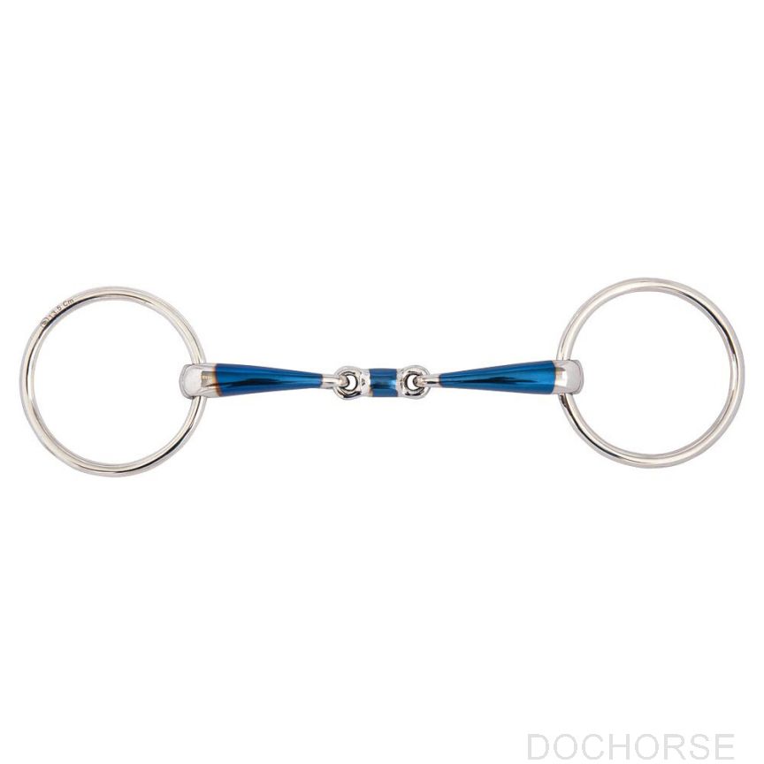 BR Double Jointed Loose Ring Snaffle Sweet Iron 14MM