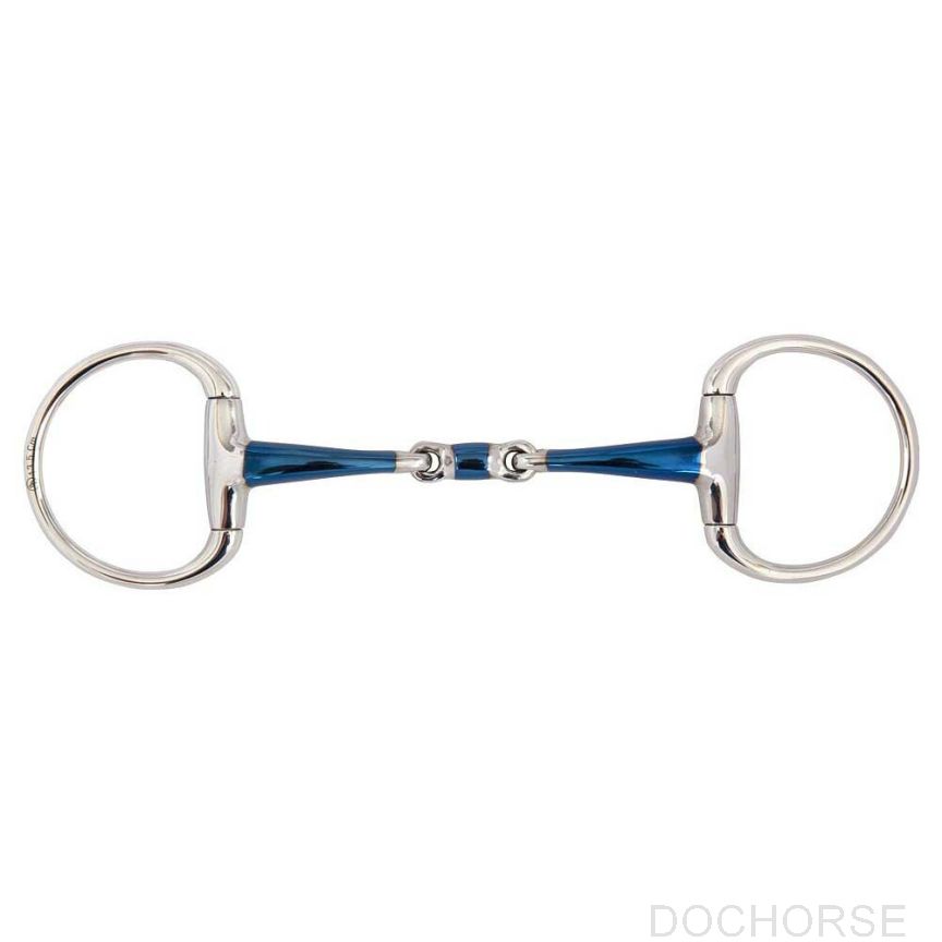 BR Double Jointed Eggbutt Snaffle Sweet Iron Magic System 14MM