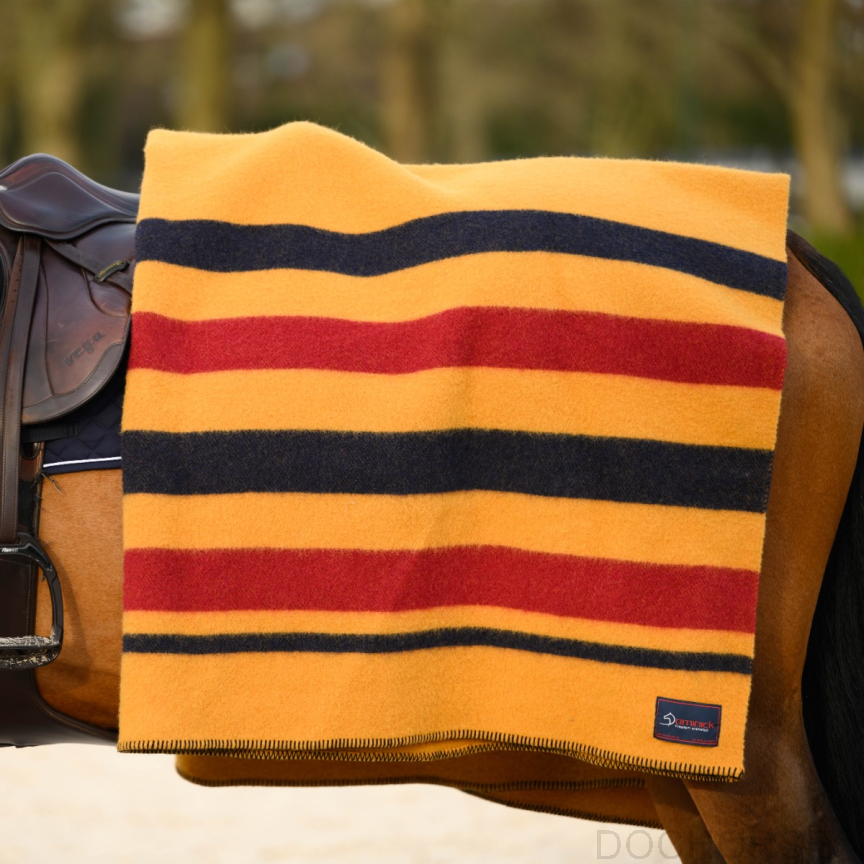 Golden Stripe Wool Rug