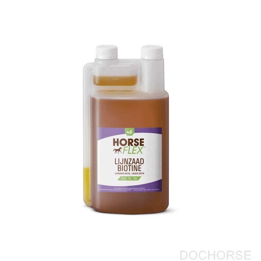 HorseFlex Lijnzaad Biotine Olie