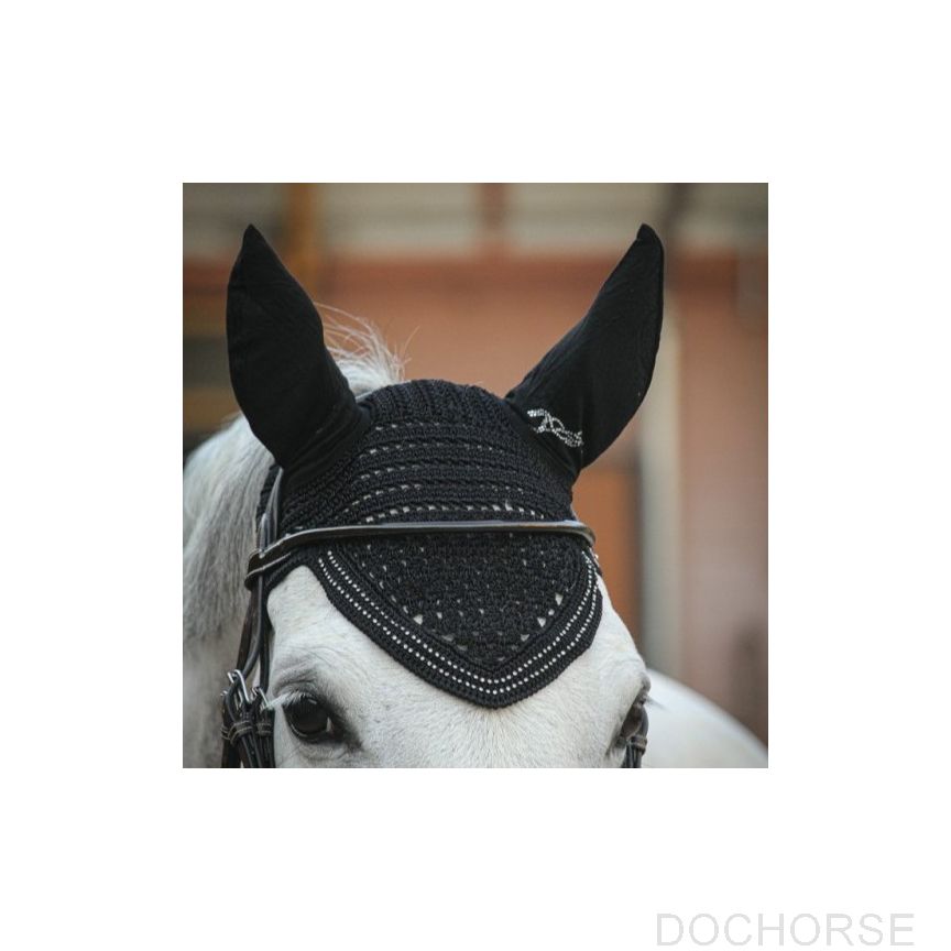 Penelope Fly Veil New Strass Black