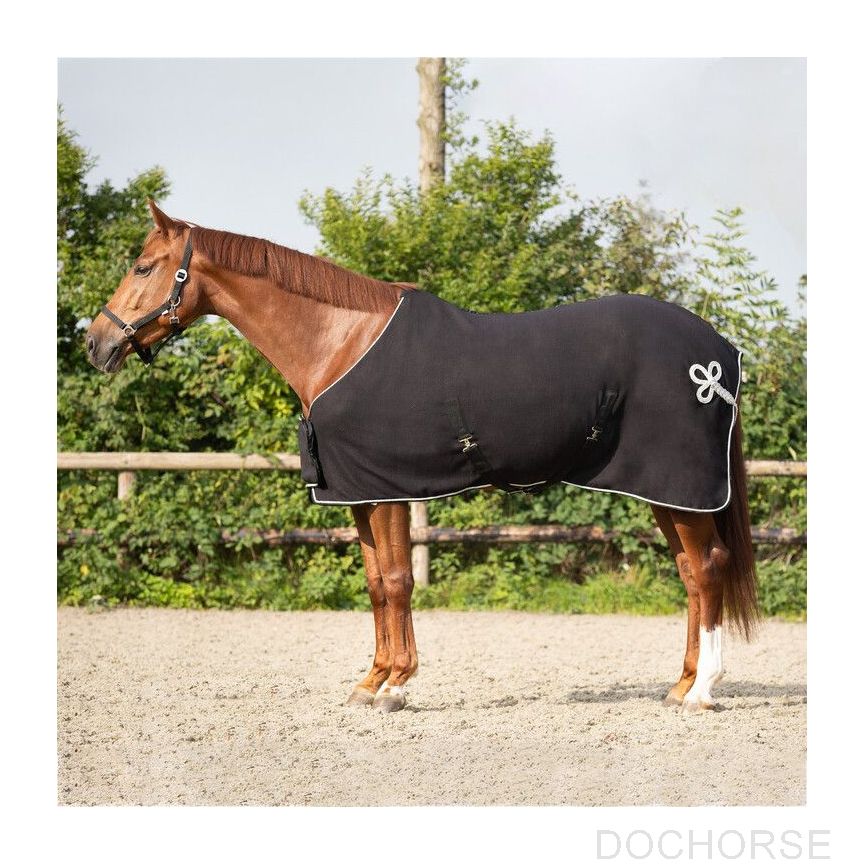 Qhp fleece Rug Black