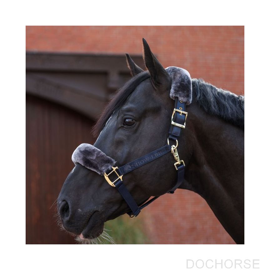 Bucas Show-Line Half Fur Halter