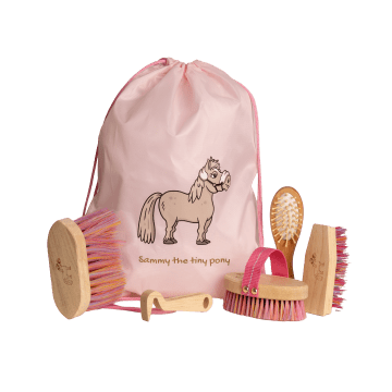 Grooming Deluxe Sammy kids borsteltas oude roze set